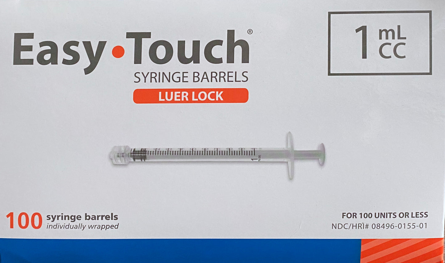1mL Luer Lock Syringes