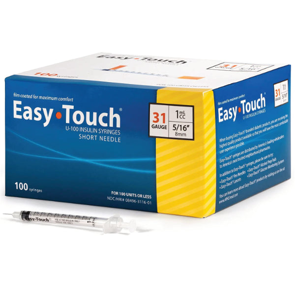 Easy Touch 1mL (31g) Peptide Syringes