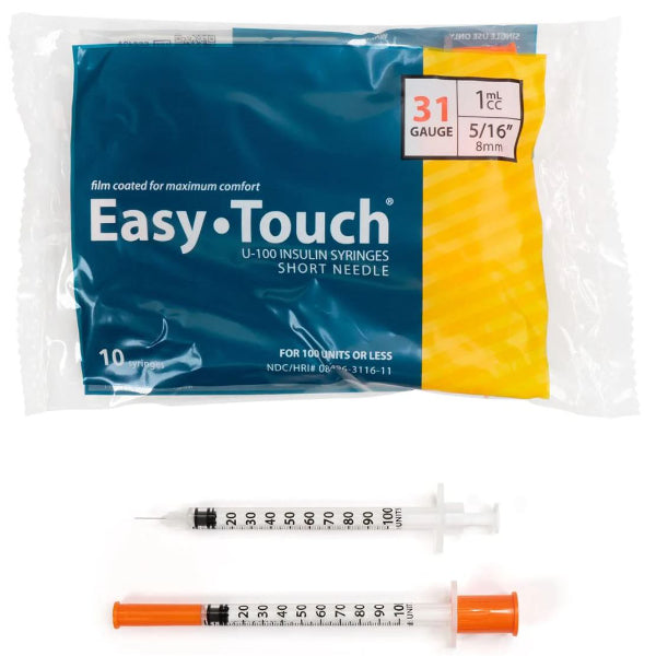 Easy Touch 1mL (31g) Peptide Syringes